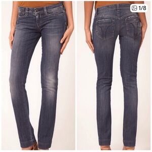 Vintage Miss Sixty Magic Y2K Dark Wash Low Rise Jeans, Size 27